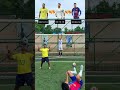 Neymar on head 🧠, Ronaldo on post 🪜, Messi on ball🕊️ – Who wins this wild challenge?⚽🤣#football