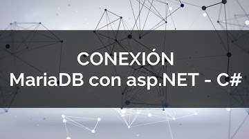 Conexion MariaDB con ASP.NET utilizando C#