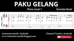 notasi balok paku gelang - piano level 1 - lagu daerah sumatra barat  - Durasi: 1:08. 
