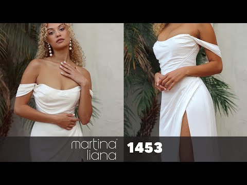 Luxurious Simple Silk Wedding Dress | Martina Liana 1453
