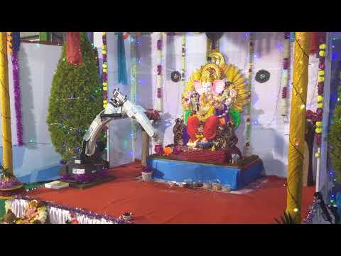 Ganpati Aarti  done by robot in Patil Automation Pvt Ltd