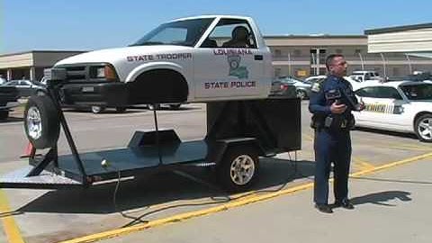 La. State Police Vehicle-Rollover Simulator