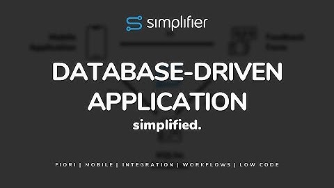 How to create a database-driven application