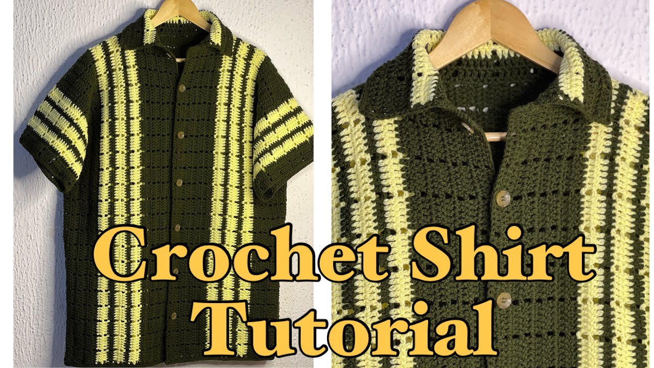 Как связать крючком рубашку