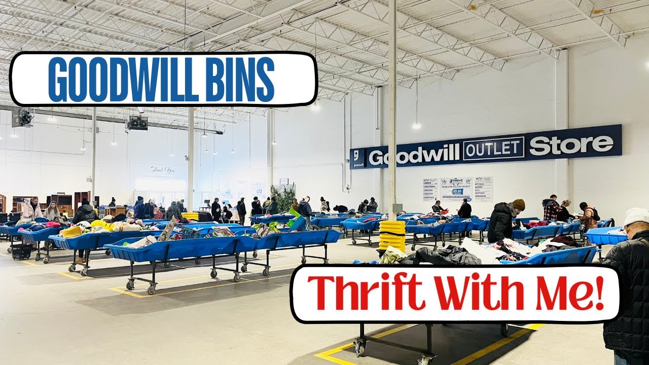 INSANE 3 HOUR THRIFT TRIP - WE FILLED TWO CARTS! | Goodwill Bins | Thrift With Me!