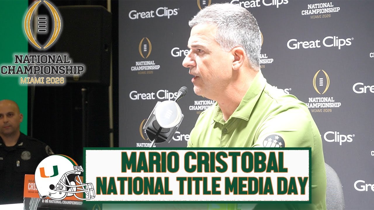 Mario Cristobal Previews Game Against #1 Indiana | National Championship Media Day