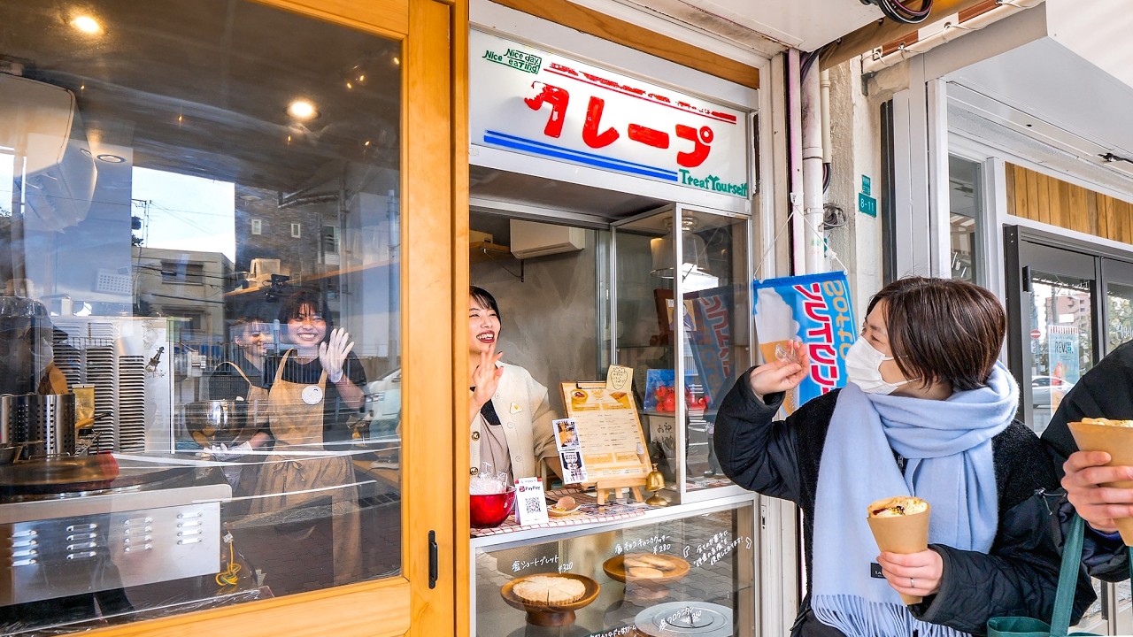 26-летняя женщина-повар управляет самыми оживлёнными крепери в Осаке – Один день из жизни