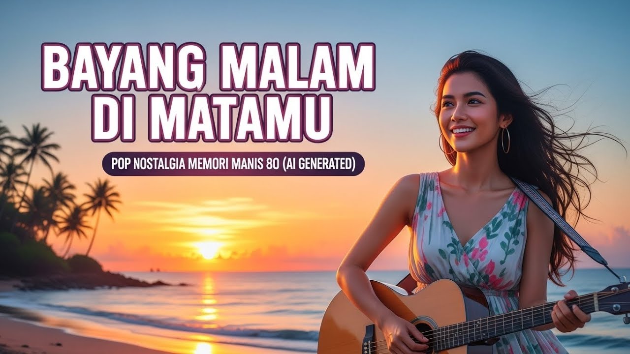 "Bayang Malam Di Matamu Full Teks | POP Nostalgia Memori Manis 80 (AI generated)"