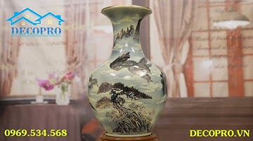 Gốm Chu Đậu Hải Dương Vẽ Vàng 24k