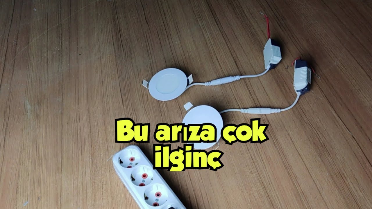 Böyle arıza ömrümde görmedim, spot lamba tamiri 