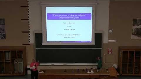 Guilhem Semerjian - Phase transitions in inference problems on sparse random graphs