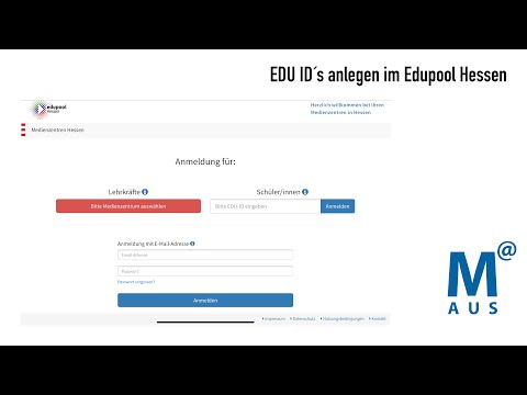 EDU ID anlegen im EDUPOOL Hessen