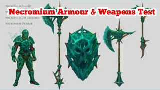 Runescape 3 Necromium Armour and Weapons Test
