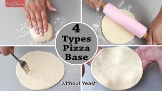 4 Types Pizza Base How to make pizza Base Basic Pizza Base recipe Pizza without yeast Rashmiscuisine screenshot 2