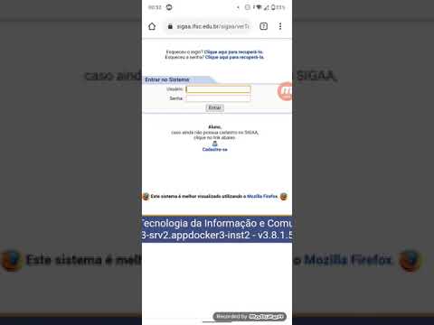 Acessando o SIGAA IFSC pelo celular