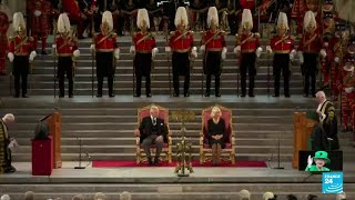 El rey Carlos III habló por primera vez ante ambas Cámaras del Parlamento británico