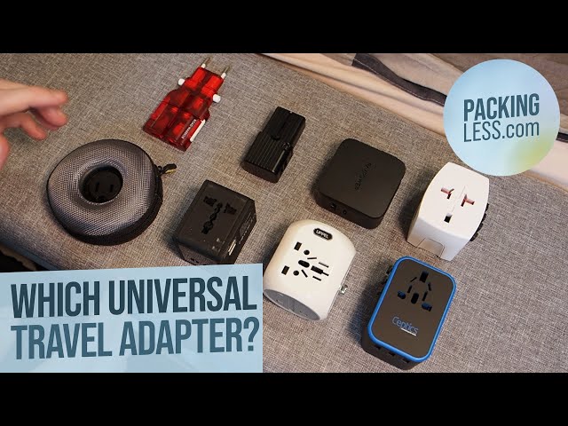 Universal International Travel Plug Adapter with 2 USB Ports 