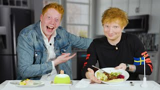 Ed Sheeran tries Swedish food