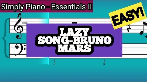 Simply Piano| Lazy Song |Essentials II |Piano Tutorial