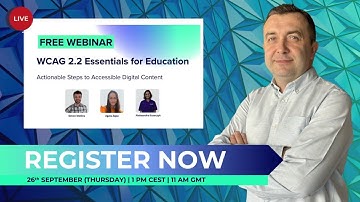 WCAG 2.2 Essentials for Education - Actionable Steps to Accessible Digital Content | Webinar