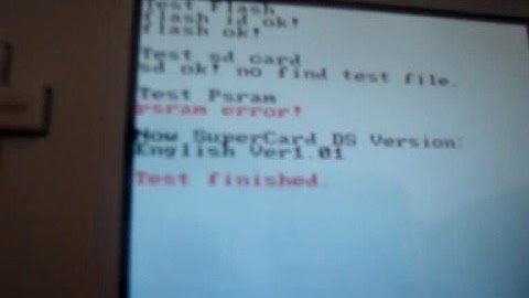 Supercard One PSRam error