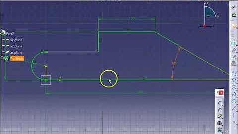 Basic CATIA Applications 3 - Making profile using constraints.