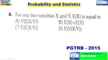 #pgtrbmaths#Question3#probabilityandstatistics#tntrbmaths#ugtrbmaths#TNSETMATHS#TNSETexam#CSIRMATHS