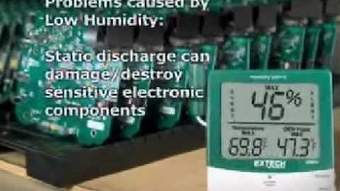 Hygro-Thermometer Humidity Alert with Dew Point Extech 445815