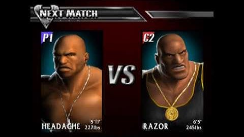 Def Jam - Vendetta PS2 Matches - Headache vs Razor (REQUEST)