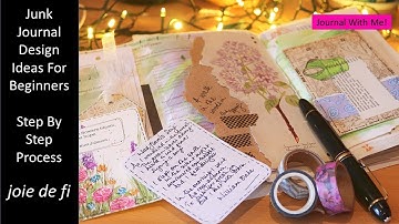 Junk Journal Design Ideas For Beginners | Step By Step Process