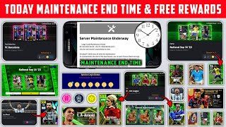 Today Maintenance End Time In eFootball 2024 Mobile || Pes Server Maintenance End Time & Free Coins