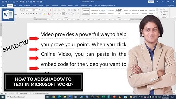 How to add shadow to text in Microsoft Word?