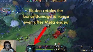 Rank 1 Watson trick to retain TB illusion damage \& range even after Meta ended