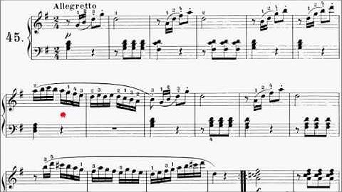 Con Brio Exam (CBE) Grade 1 Czerny Op.599 No.45 Sheet Music