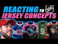 Reacting to NHL Jersey Concepts! Some of the BEST I Have Ever Seen!
