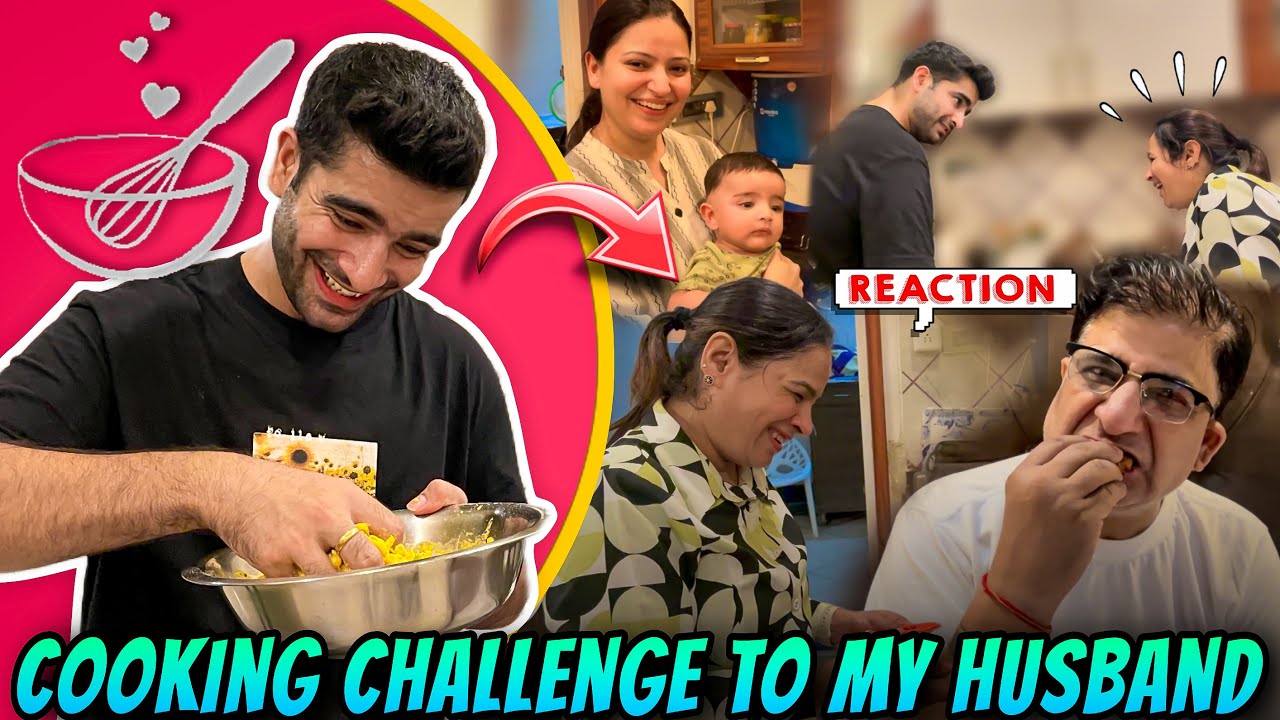 I gave cooking challenge to my husband Mummy hui shocked Aman and