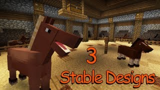 3 Horse Stables Designs & Ideas! - Minecraft This episode just aims to inspire you with these 3 creations. I designed them to be simple so they could be usable in a Minecraft