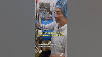Spring roll production line, Australian customer test video #springroll