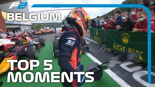 Top 5 Formula 2 Moments | 2020 Belgian Grand Prix