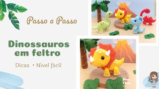 Passo a Passo- Dinossauro em feltro | por Duda Ateliê