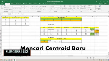 Perhitungan Metode K Means Clustering dengan Excel