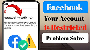 Your account is restricted for 1 hour problem solution ! How to fix facebook restricted problem