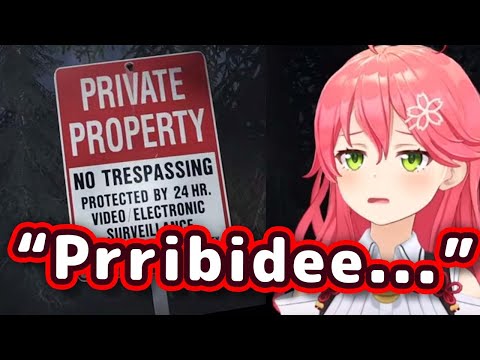 The Way Miko Says "Private Property" In English Sounds ADORABLE【ENG Sub/Hololive】