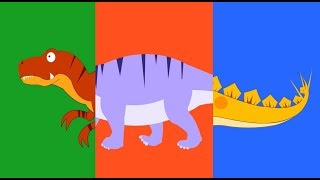 ANIMAL MATCH UP ! Learn Dinosaur Names | Dinosaur Cartoon For Kids