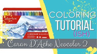 How I Color:  Neocolor II Background