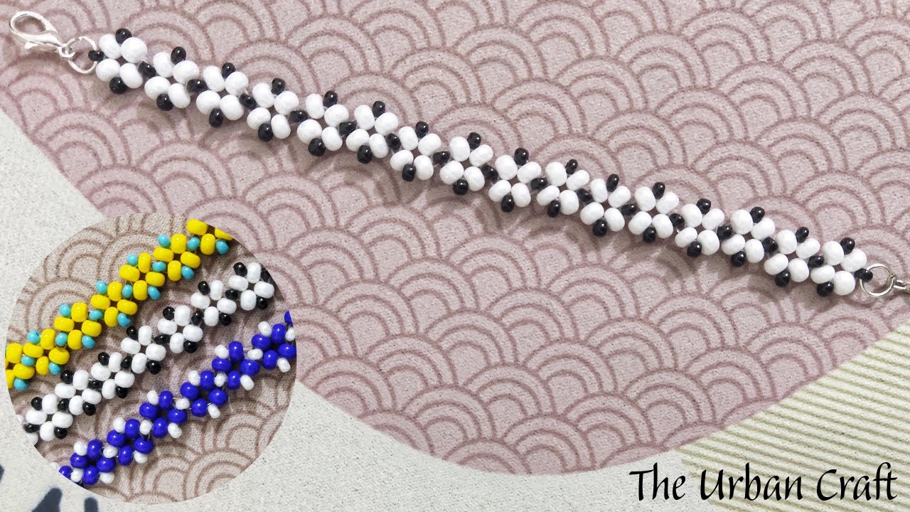Jewelry making tutorial. White and black bracelets. DIY JEWELRY The Urban Craft YouTube