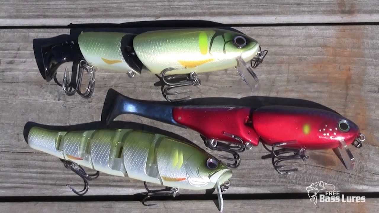 Free Bass Lures (Ever Green Wake Baits) YouTube