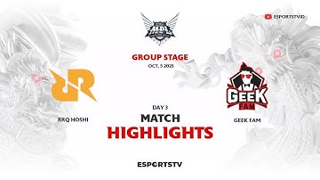 RRQ Hoshi vs Geek Fam HIGHLIGHTS MPL ID S16 | GEEK VS RRQ ESPORTSTV
