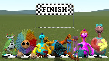 ALL POPPY PLAYTIME CHAPTER 4 WHO IS THE FASTEST!? in Garry