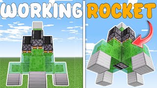 Working Rocket In Minecraft 🚀 | Bedock